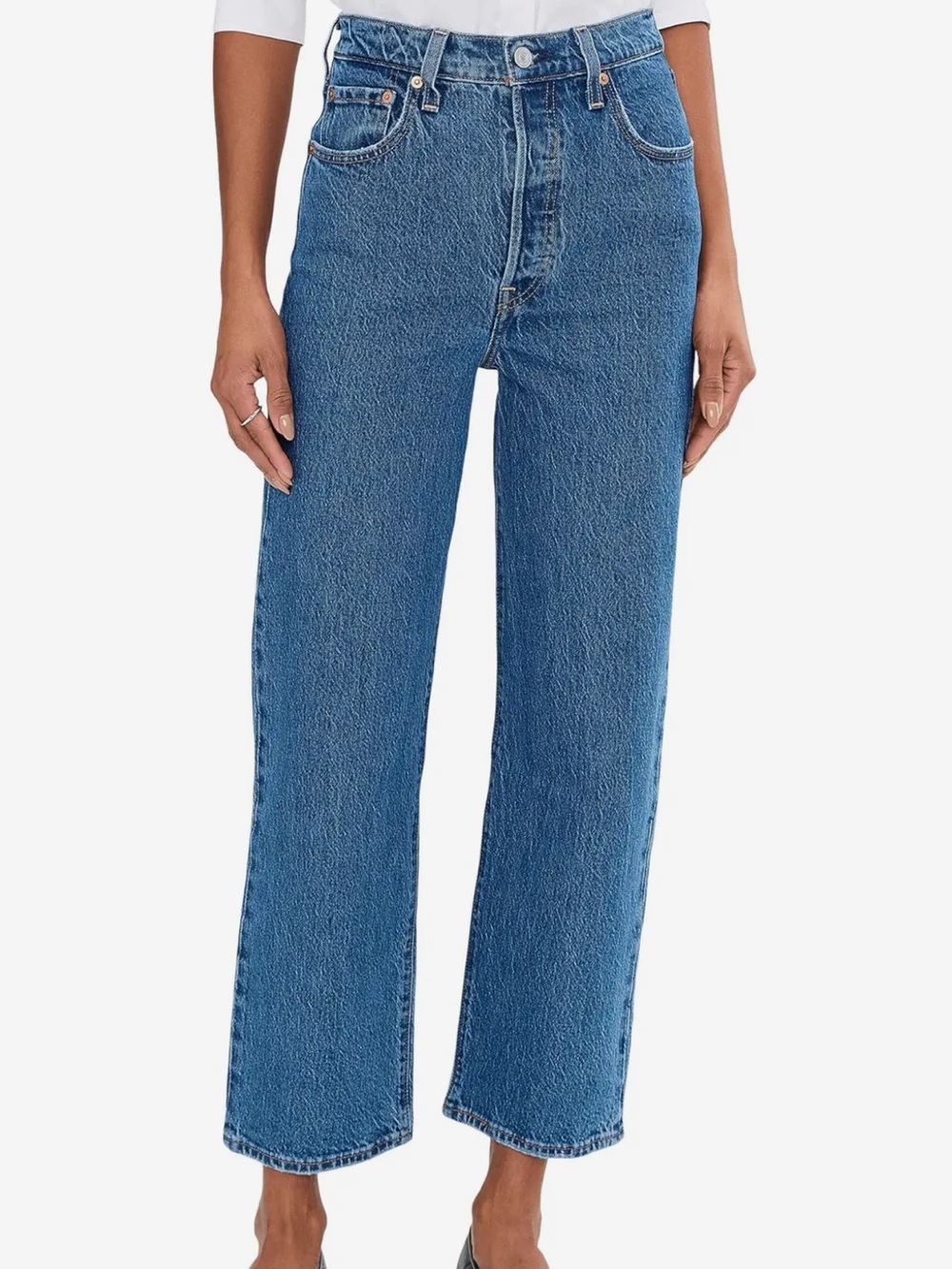 NEW Levi's Premium Ribcage Straight Ankle Jeans - Picture 2 of 16